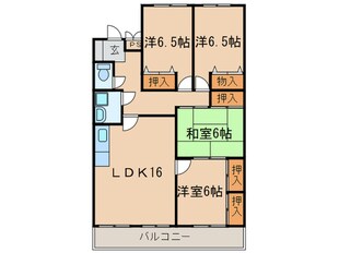 エレガンスマインⅢの物件間取画像